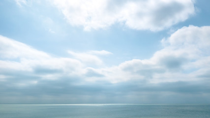 Blue sea on a summer day