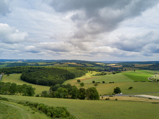 Fototapeta na wymiar Beautiful aerial country side view around Chichester