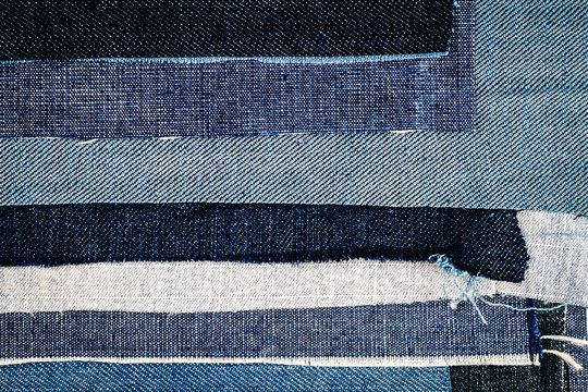 Abstract different jeans stripes texture background