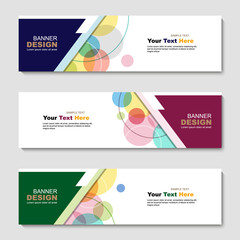 Banner, abstract web template