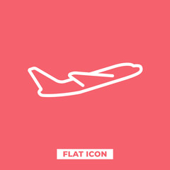 Airplane icon vector