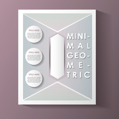 minimal geometric template label vector illustration design