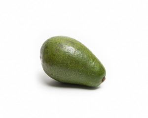 Single Avacado Isolated On White Background