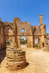 Interior view of of St George of the Greeks Church, inside medieval Famagusta, Cyprus