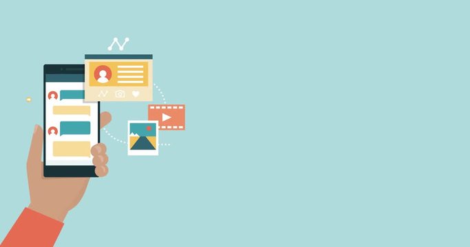 Social media and instant messaging app