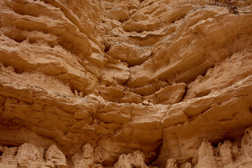 Detail of Rock Formations in Castle Rock Badlands