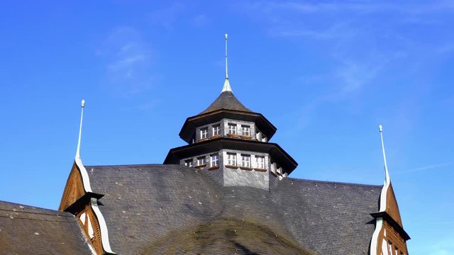 Wunderschönes Dach vom Kurhaus  Bad Münster am Stein, Nahe, Rheingrafenstein