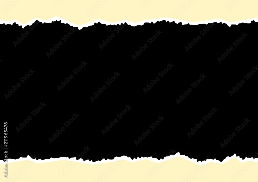 Poster torn edges of paper template for photoframe design element