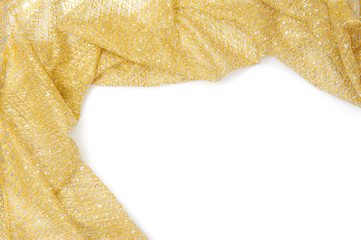 Golden luxury thai silk breast cloth decorate with sparkling glitter