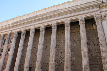 Columns of Pantheon in Rome, Italy