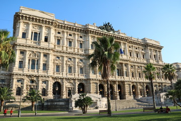 Fototapeta premium The Ordine degli Avvocati di Rome at Piazza Cavour in Rome Italy