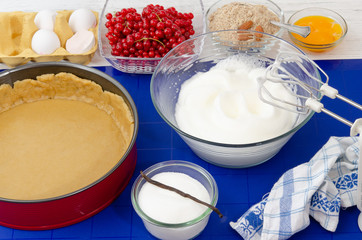 11. Johannisbeerkuchen - Mürbteigboden - Füllung Zutaten