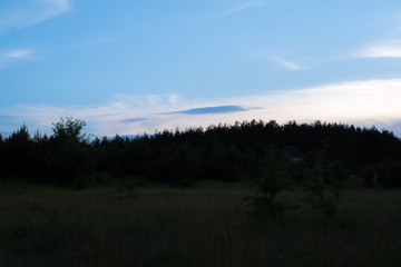 evening sky, sunset, beautiful clouds