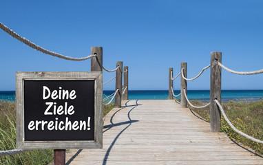 Neue Wege Ziele erreichen Zeit zu handeln