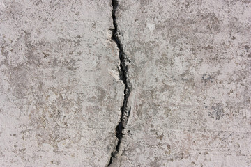 grunge background of concrete,  with a big crack