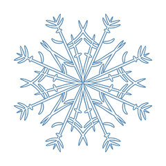 Vector blue Snowflakes
