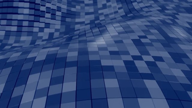 4K Abstract Cubic Mesh. Seamless looping