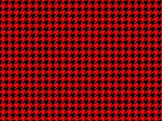 Dog tooth pattern red