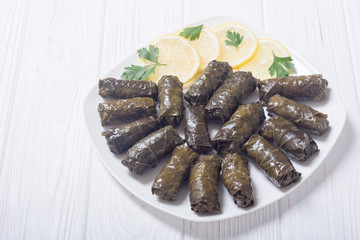 Dolma from grape of vines