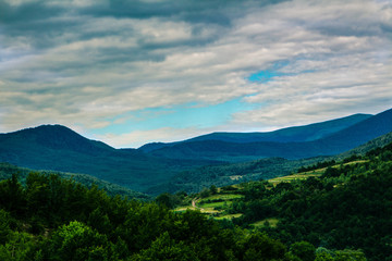 Mountains Beautiful Sky Clouds Summer 