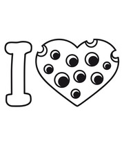 löcher i love herz liebe käse gauda comic cartoon design cool lecker hunger essen leibspeise frühstück mittagessen koch kochen köstlich