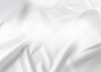 White silk fabric