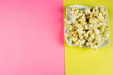 Popcorn. Food and cinema concept