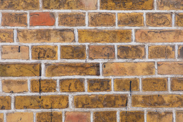 The old red brick wall background, architecture