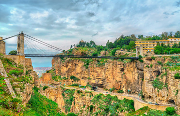 Sidi M'Cid Bridge across the Rhummel River in Constantine, Algeria