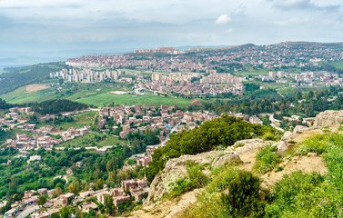 Obraz premium Skyline of Constantine, a major city in Algeria