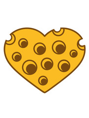 form löcher i love herz liebe käse gauda comic cartoon design cool lecker hunger essen leibspeise frühstück mittagessen koch kochen köstlich