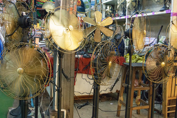 Fans at a Market