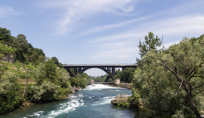 Adda river in the north of Italy