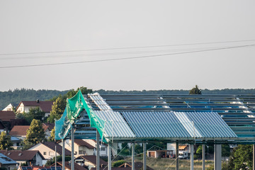 Obraz premium Neubau einer Lagerhalle