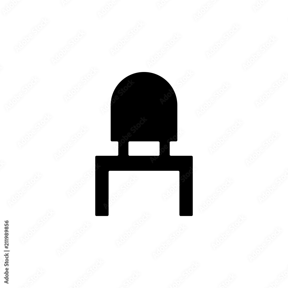 Poster mirror with mirror glyph icon. element of furniture icon for mobile concept and web apps. this mirro