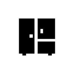 wardrobe glyph icon. Element of furniture icon for mobile concept and web apps. This wardrobe glyph icon can be used for web and mobile. Premium icon