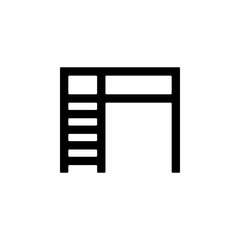 computer table glyph icon. Element of furniture icon for mobile concept and web apps. This computer table glyph icon can be used for web and mobile. Premium icon