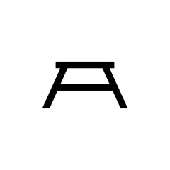 chair with wide legs glyph icon. Element of furniture icon for mobile concept and web apps. This chair with wide legs glyph icon can be used for web and mobile. Premium icon