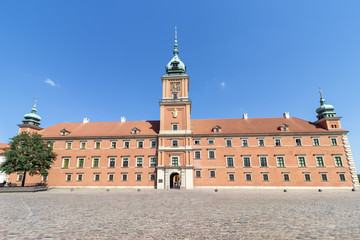 Obraz premium The Royal Warsaw Castle at old town in Warsaw (Warszawa), Poland.