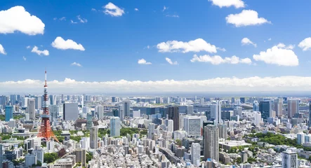 Raamstickers Tokyo landschap © oka