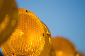 road work safety flashers