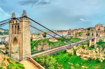 Fototapete Algerien Sidi M& 39 Cid-Brücke über den Rhummel-Fluss in Constantine, Algerien