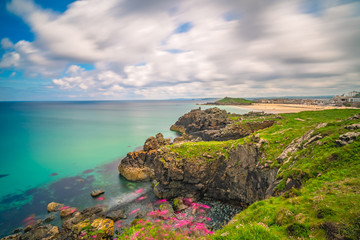 Naklejka premium Stunning coastal Cornish landscape