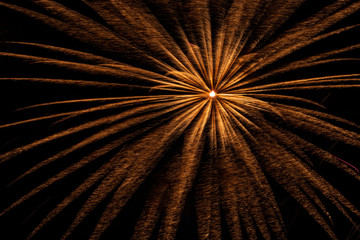 4th of July Idependance Fireworks in Night Sky