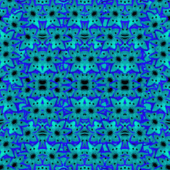 Modern Stars Motif Seamless Pattern Design