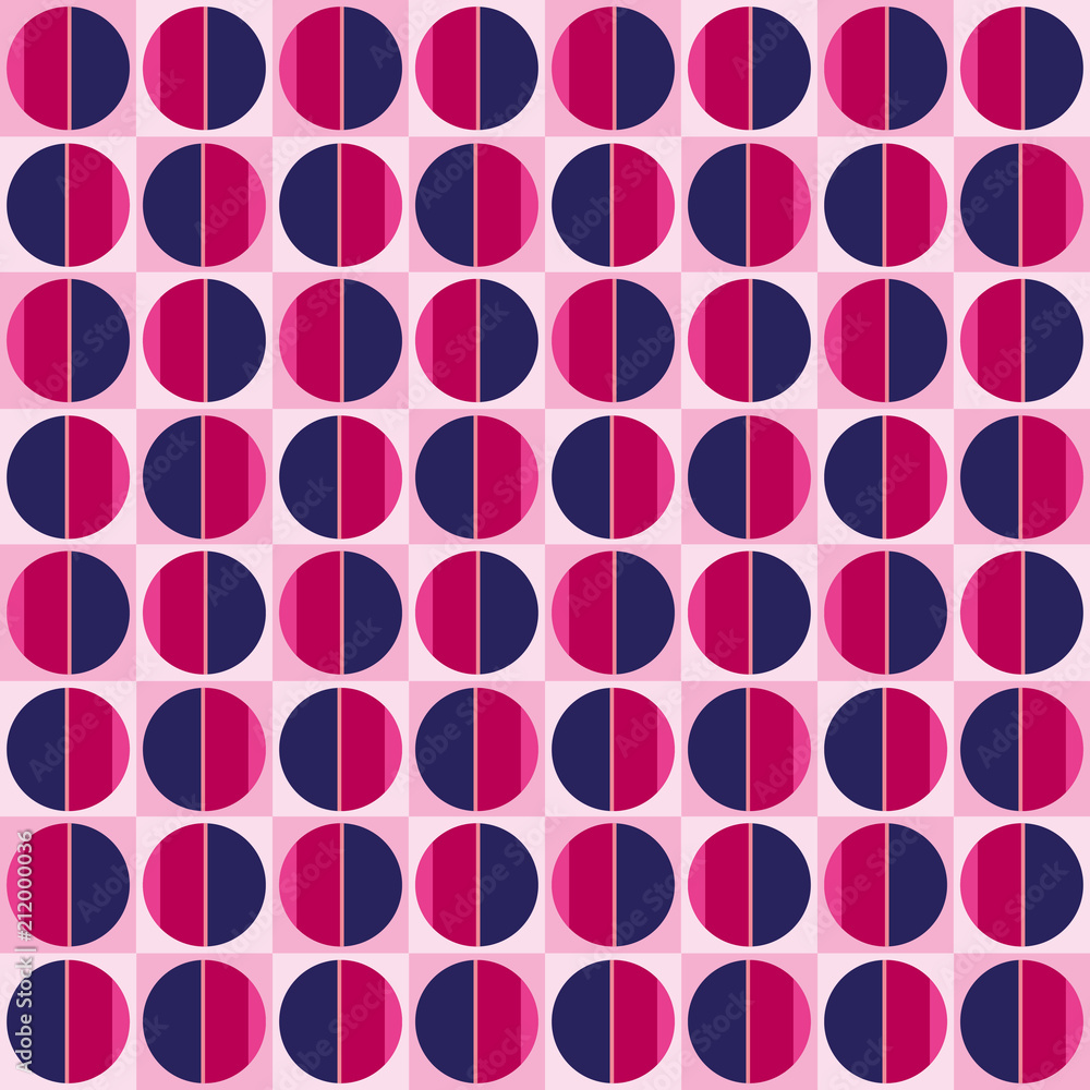 Poster design of colorful pattern with circular shapes, vector illustration
