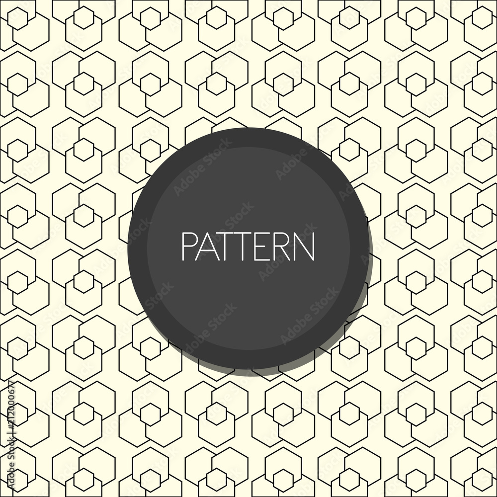 Aufkleber design of colorful pattern with circular shapes, vector illustration