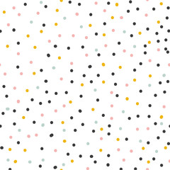 Memphis pattern of geometric shapes. Colorful pattern memphis style.  spotty print.  polka dot. 