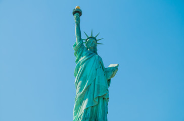 Fototapeta premium The statue of liberty in New York Harbor.