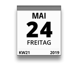 Kalender für Freitag, 24. MAI 2019 (Woche 21)